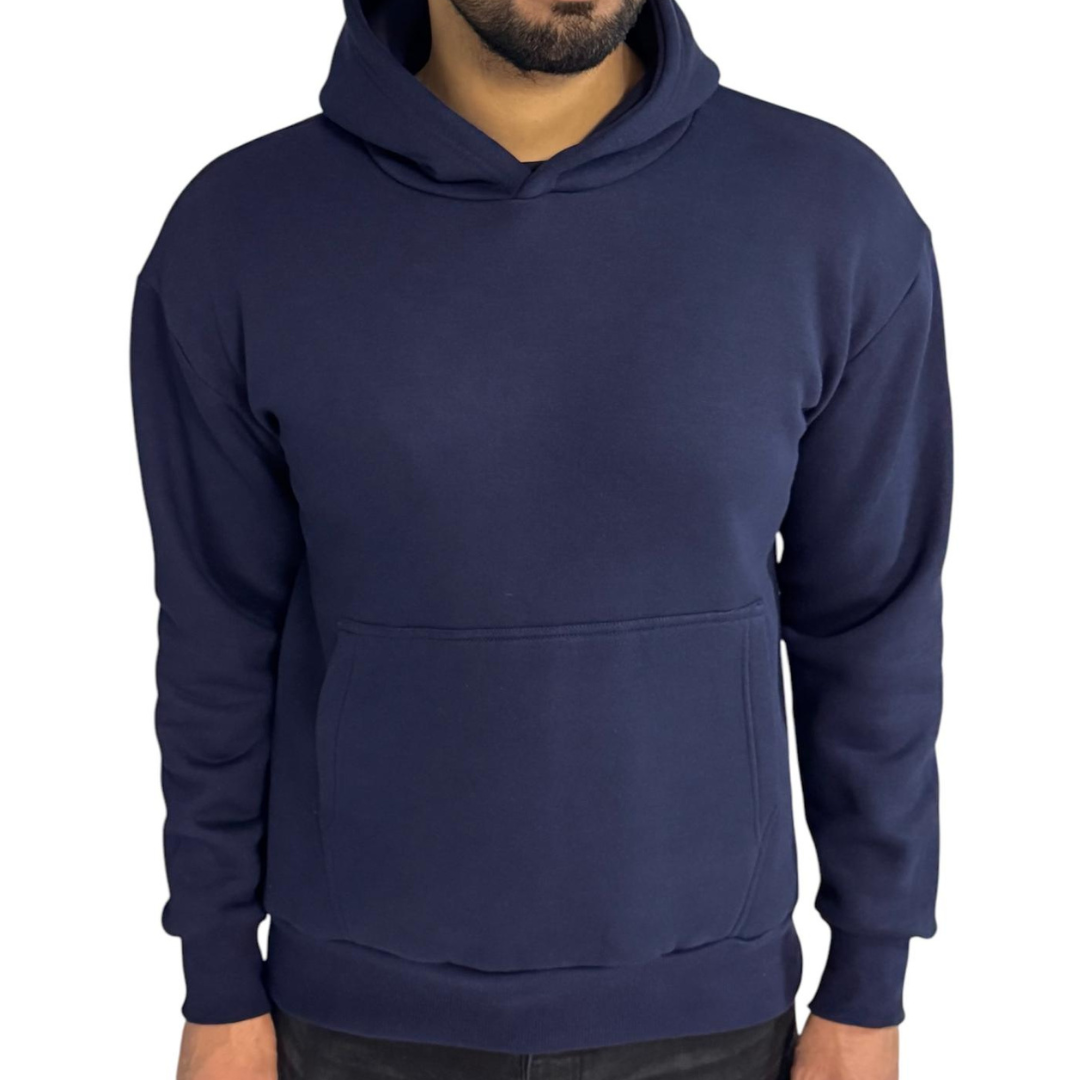 Blanco Hoodie Heavy Kwaliteit - Donkerblauw - donkerblauw Blanco Hoodie Heavy Kwaliteit - Donkerblauw - donkerblauw