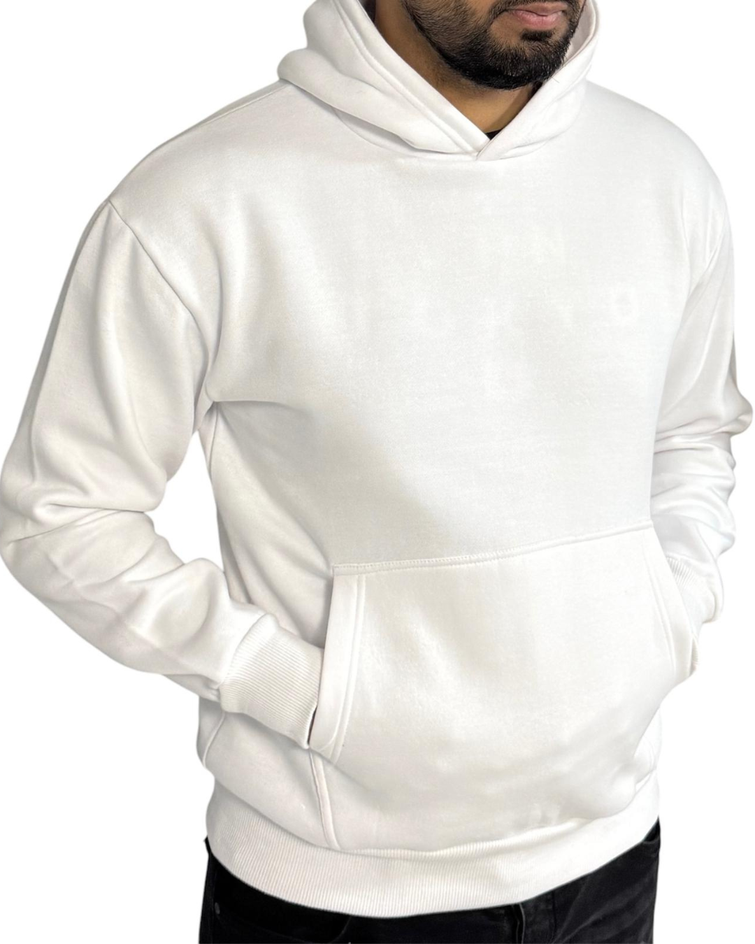 Blanco Hoodie Heavy Kwaliteit - Donkerblauw - wit Blanco Hoodie Heavy Kwaliteit - Donkerblauw - wit